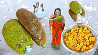 বাটা গরমমশলায় গ্রাম্য পদ্ধতিতে গাছের কচি এঁচোড় কেটে রান্না | Bengali style Green Jackfruit curry