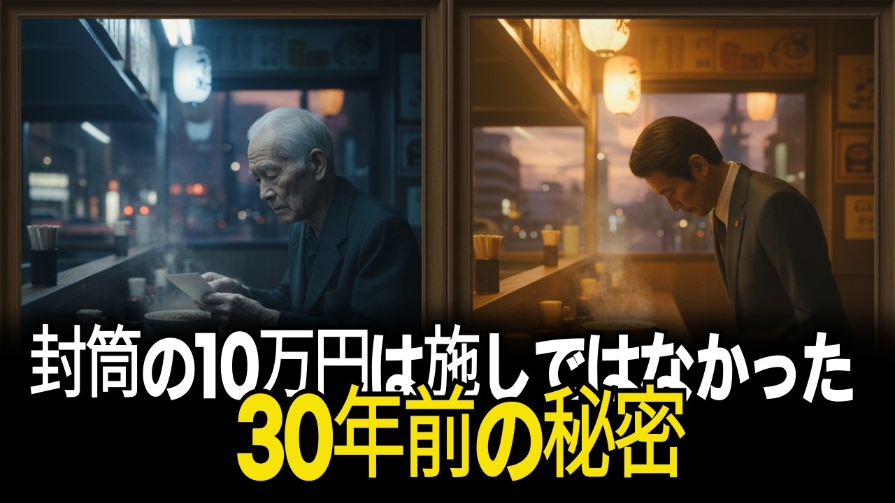 閉店寸前の67歳ラーメン職人のレジに 見知らぬ男が10万円を置いていった理由 │30年前、妻がエプロンのまま雨の中へ走った夜