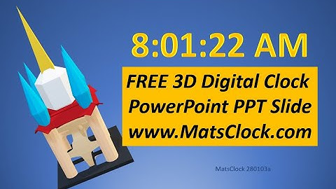 MatsClock 280103a - Free PowerPoint Digital Clock PPT Timer