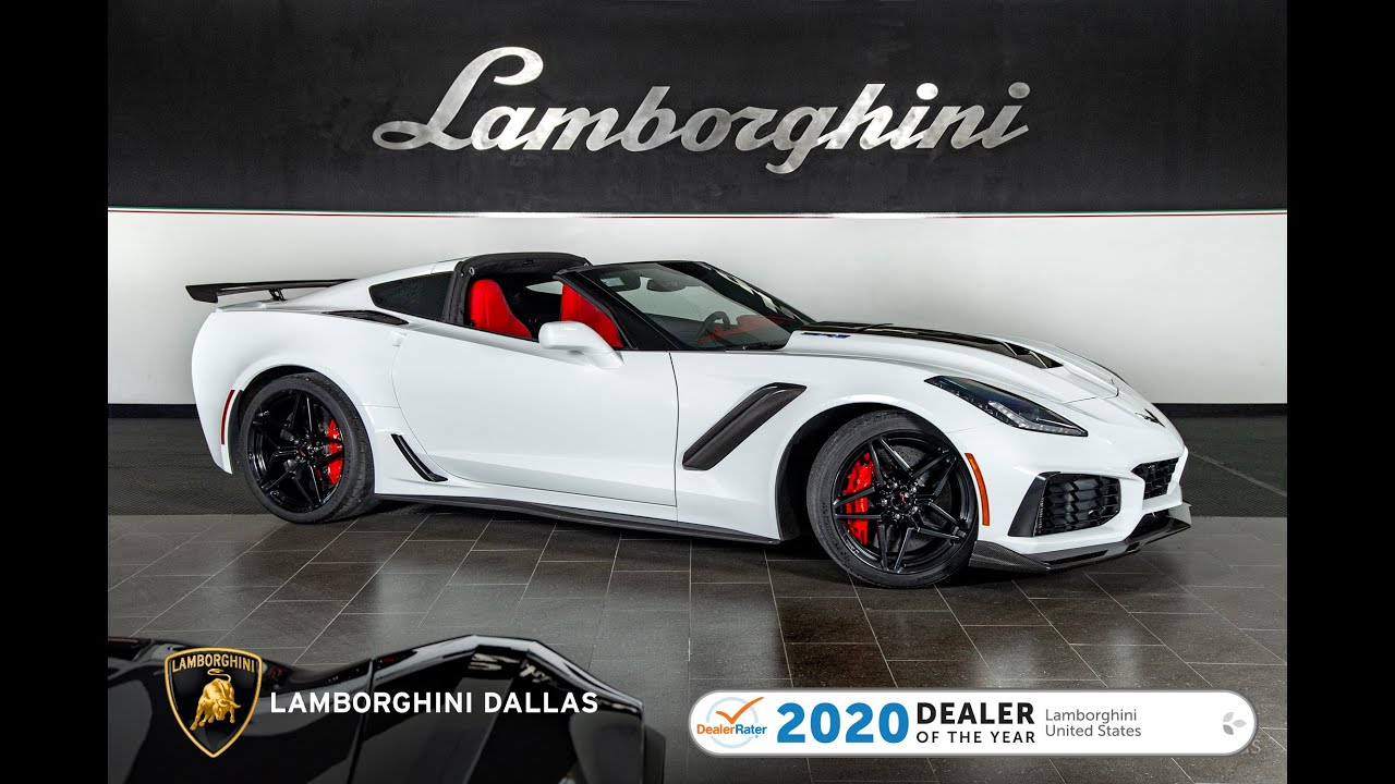 white chevrolet corvette zr1