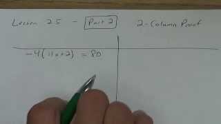 Lesson 2.5 - Using Algebraic Properties - Part 2