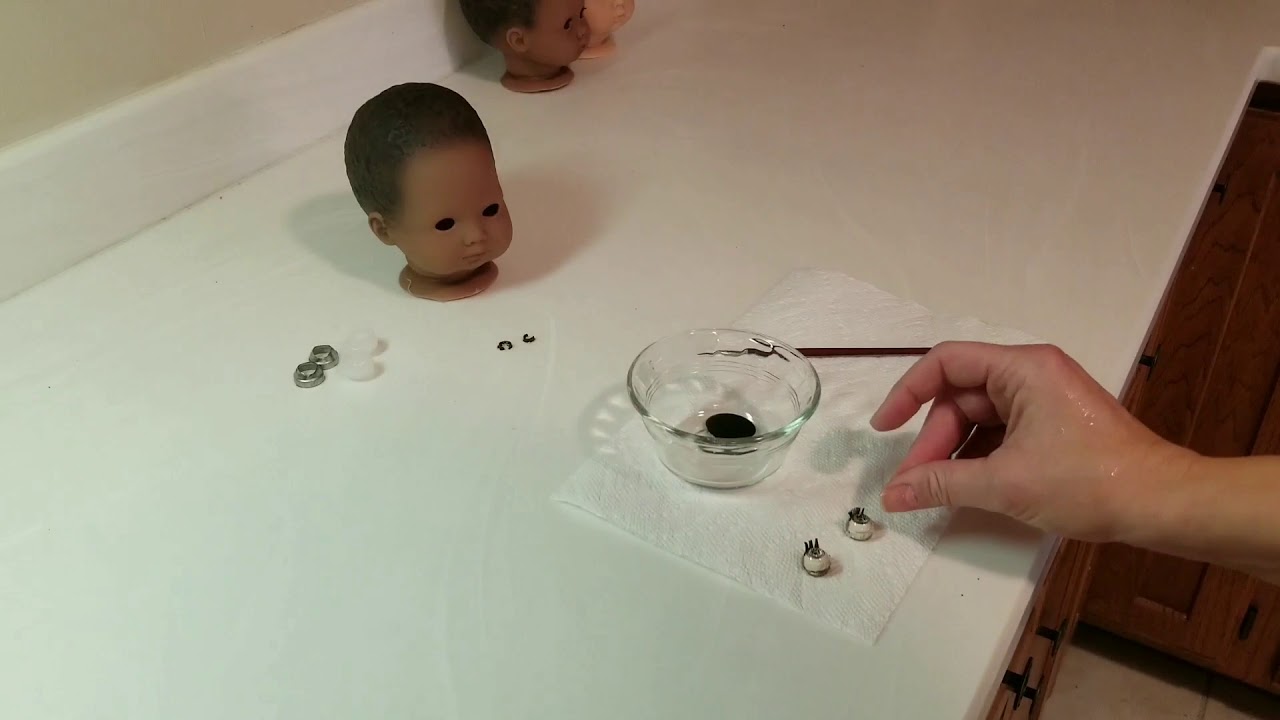 repaint bitty baby hair