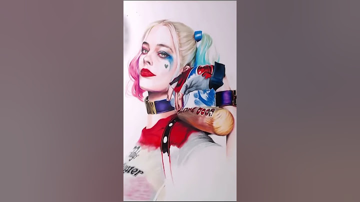 Drawing Harley Quinn From Suicide Squad Movie - Drawing Margot Robbie