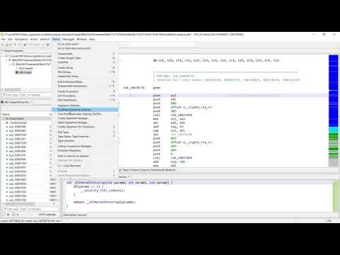 JEB 4 Demo - Using codeless signatures to quickly identify openssl in a malware