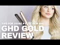 GHD GOLD Styler REVIEW + TIPS For Using a Flat Iron | Milk + Blush Hair Extensions