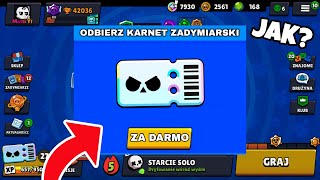 JAK ODEBRAĆ KARNET ZADYMKARSKI PLUS ZA DARMO W BRAWL STARS?! 😲