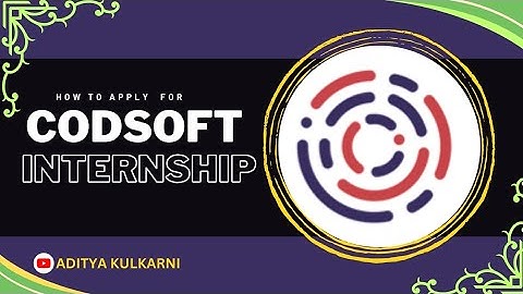 How to apply for CodeSoft virtual internship 2023 |Aditya Kulkarni