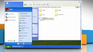 Windows® XP: How to add shortcut to the 'Start' menu
