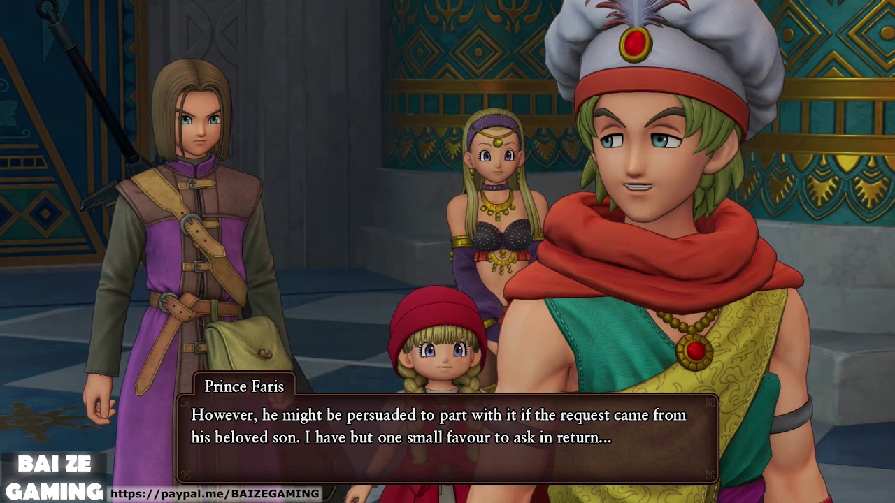 Dragon Quest XI 28   Meeting Prince Faris and King of Gallopolis!