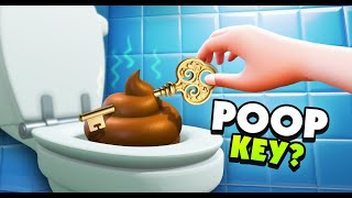 I Escaped Being Locked in a TOILET Using POOP!  Escape Simulator