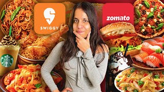 BEST RATED Food Challenge   Zomato VS Swiggy | @sosaute