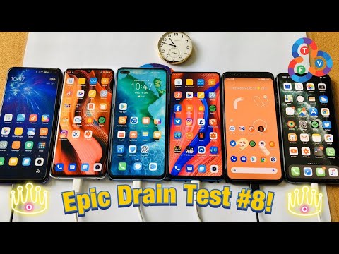 Redmi K30 vs Mi Note 10 Pro vs Honor V30 vs Mi 9T Pro vs Pixel 4 XL vs iPhone 11 Pro Max Drain Test 