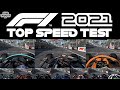 F1 2021 Gameplay: Which is the Fastest F1 2021 Car? | Top Speed Test (KPH)