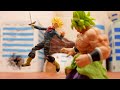 Dragon ball stop motion action  broly vs vegeta and trunks part 1