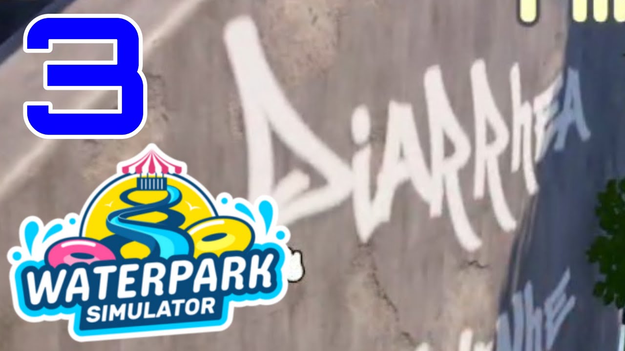 Mind that puddle... oh dear - Waterpark Sim Part 3