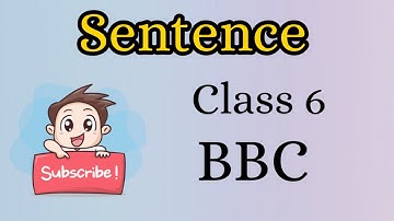 Sentence Worksheet 2||Class 6||BBC||English Grammar