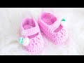 How to Crochet Shoes for Baby (SUPER CUTE and EASY Mary Jane Booties)