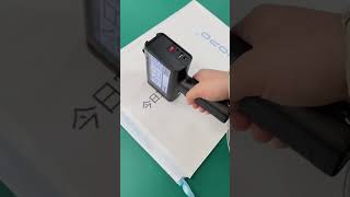 Small handheld inkjet printer for melt-jetting and printing in both text