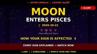 Moon enters Pisces — How Every Zodiac Sign Is Affected | 2026
