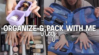 Organizing my makeup, pack with me & building legos! // VLOG