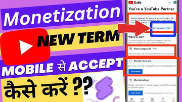 accept new terms to stay in the youtube partner program and start earning shorts ads revenue