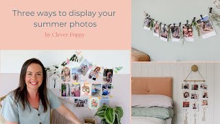 Three DIY ways to display your holiday photos!
