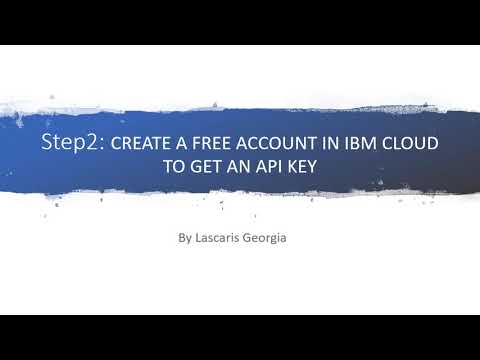 Step 2  Create an IBM cloud account