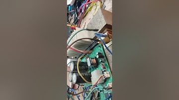 sharp ac pcb inverter 3 time blinking error code fan motar fall