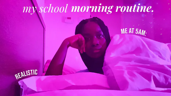 my 5am *realistic* school morning routine