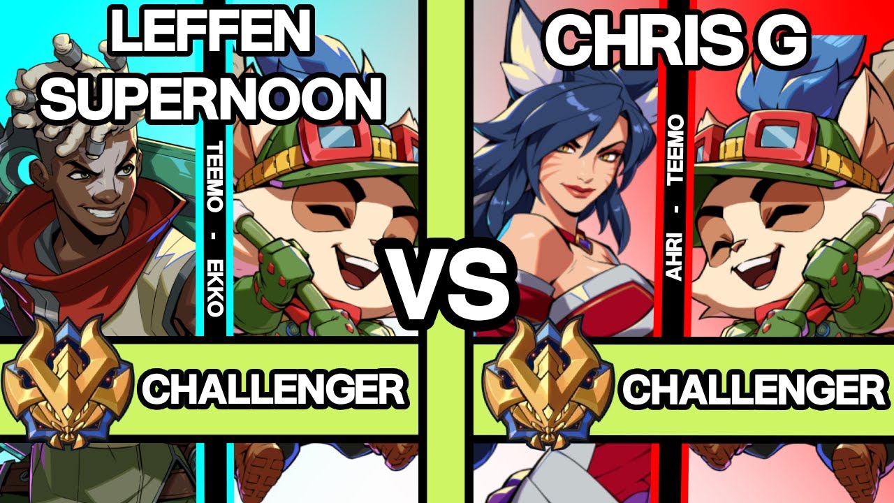 2XKO ▰ CHRIS G (Ahri/Teemo) vs LEFFEN & SUPERNOON (Teemo/Ekko) ▰ 2XKO Pro Replays