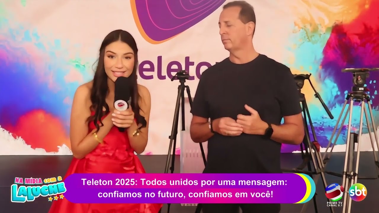 BENJAMIN BACK | NA MÍDIA COM A LALUCHE | @teleton 2025 @aacdoficial @sbt @primetv7719 