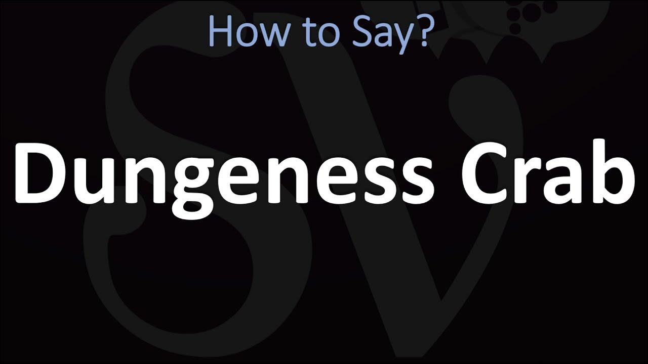 How to Pronounce Dungeness Crab? (CORRECTLY) YouTube