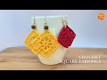 Easy Crochet Vintage Filet Granny Square Earrings