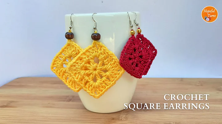 Learn to Crochet Vintage Filet Granny Square Earrings