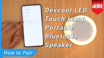 Devcool LED Touch Lamp Portable Bluetooth Speaker - How to Pair