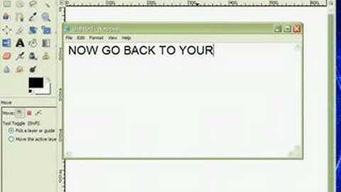 GIMP Tutorial: Creating Reflection To Your Text