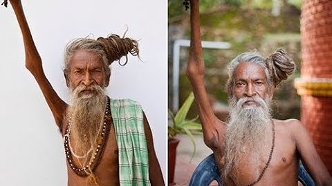 Thán phục nhà tu hành 43 năm tay giơ lên trời không hạ