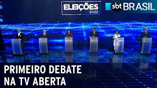 Confira os melhores momentos do primeiro debate na TV | SBT Brasil (29/08/22)