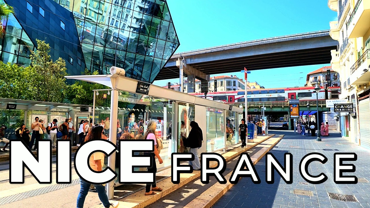 NICE 🌍 FRANCE 🇫🇷 | French Riviera Côte d'Azur 🌴 Mediterranean atmosphere WALKING TOUR 4K 60fps