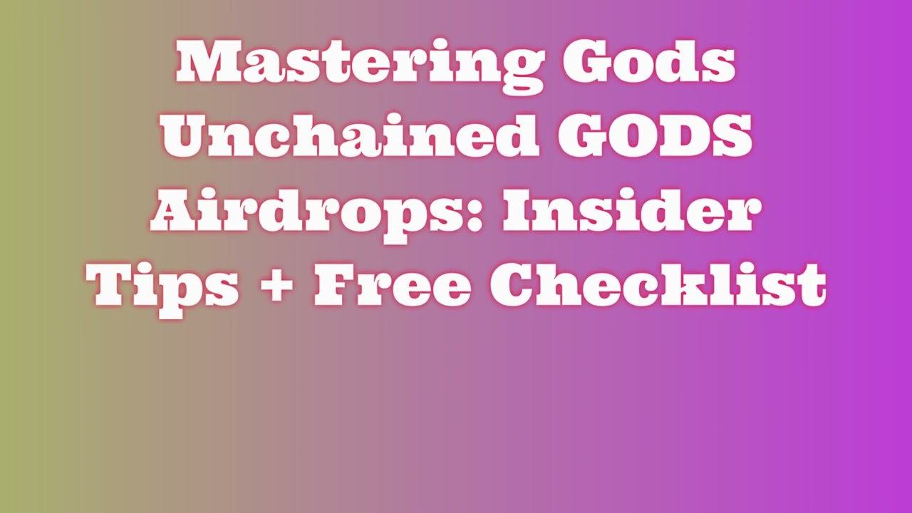 Claim Free Airdrop Gods Unchained GODS ~ $1410 USDT on Trustwallet