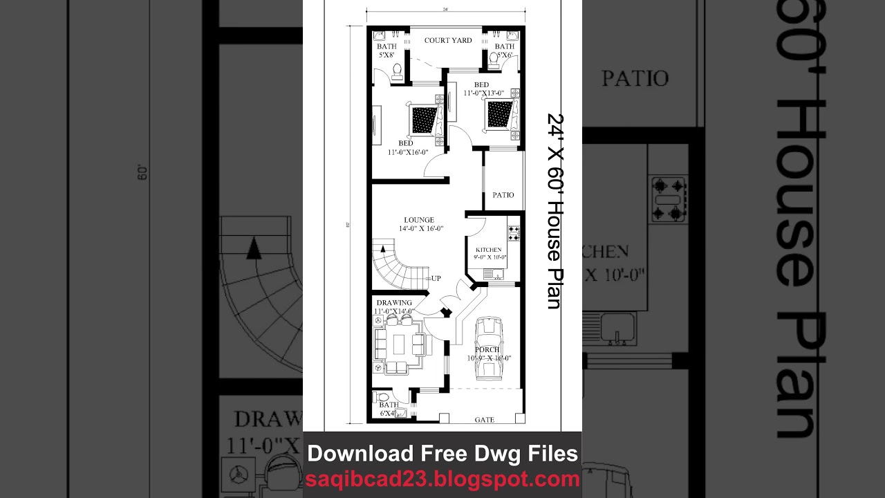24 x 60 House plan | 24 BY 60  Ghar ka naksha | 24 x 60  House Plan | 24 X 60 kaa Map 