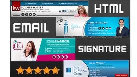 I will Create HtmL Email Signature for $5 on Fiverr.com