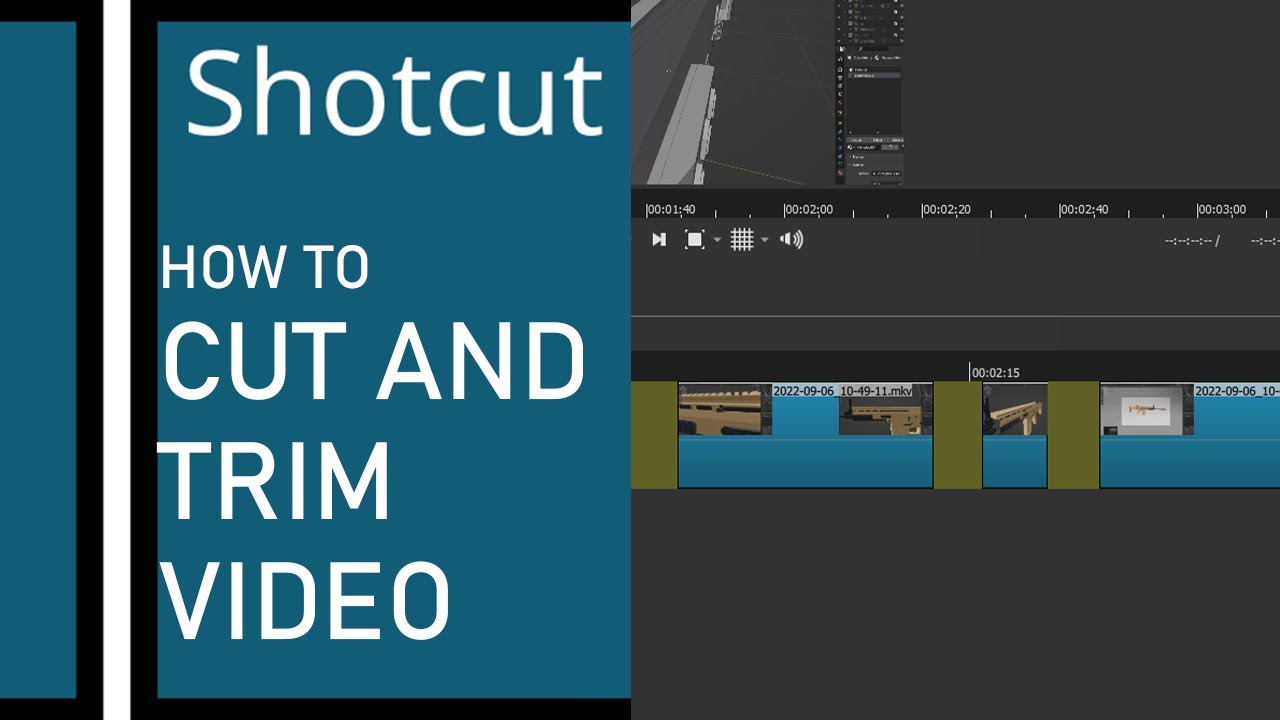 Shotcut how to cut and trim video YouTube