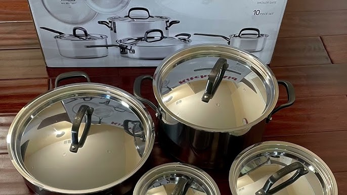 KitchenAid Stainless Steel 10 Piece Cookware Set Unboxing 