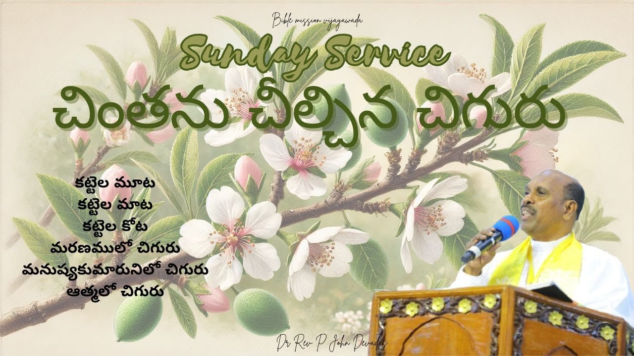 చింతను చీల్చిన చిగురు || Sunday Service|| BIBLE MISSION VIJAYAWADA || 09-03-25 || Rev.P.John Devadas