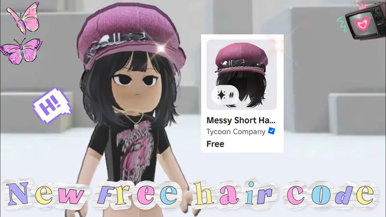 Redeem Code for FREE This FREE Hair! How to get the Messy Short Hair W ...