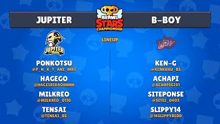 Jupiter vs B-BOY | Brawl Stars Championship 2020 - August Finals - Day 1