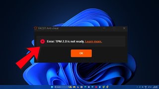 FaceIT TPM Attestation Is Not Ready Error – FIXED