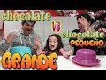reto CHOCOLATE GRANDE vs CHOCOLATE PEQUEÑO zarola kids lol retos divertidos