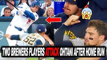SHOCKING SCENE! Two Brewers Players Attack Ohtani After Home Run — Umpires Eject Contreras & Chourio